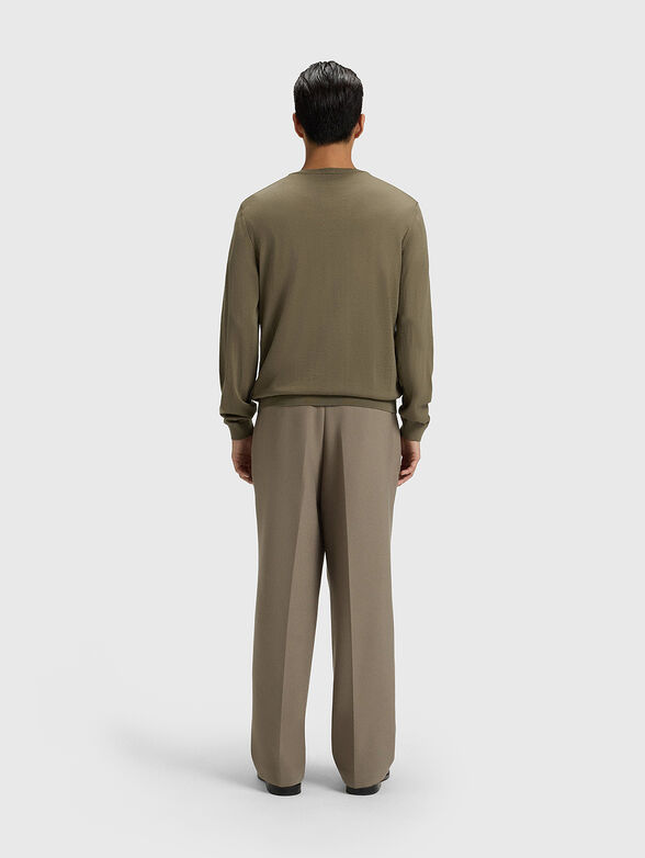 Wool sweater in gray - 3