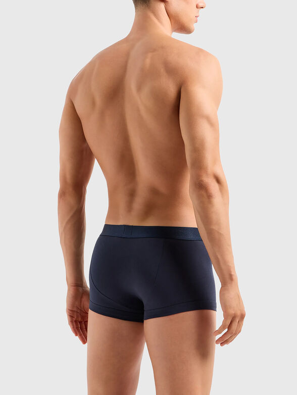 Dark blue boxers with logo accent - 1