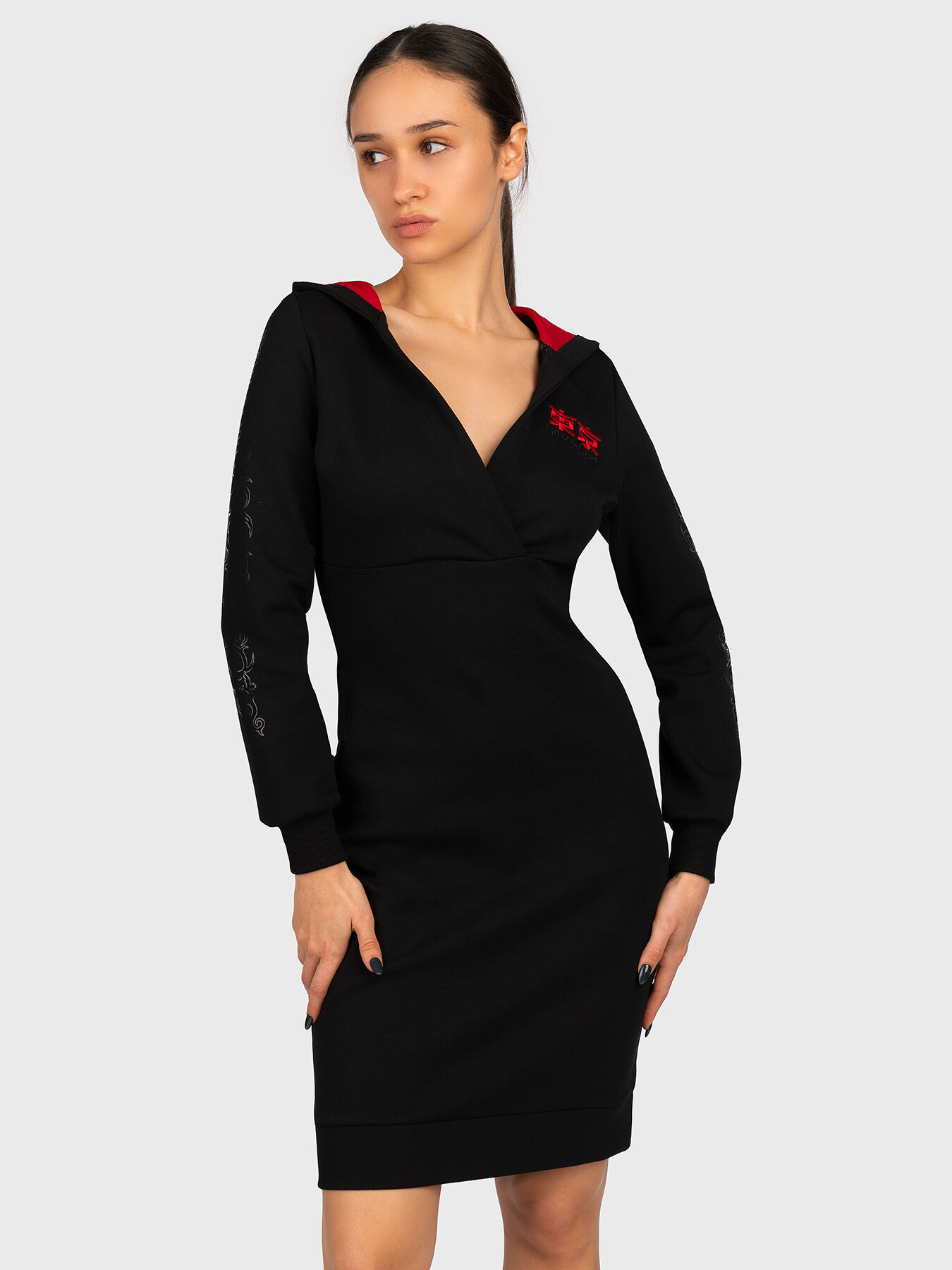 Sweatshirt dress with contrasting details brand GINZA MODE —  Globalbrandsstore.com/en