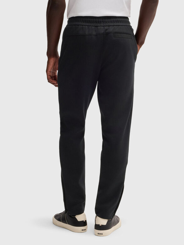 Straight trousers with waist ties - 1