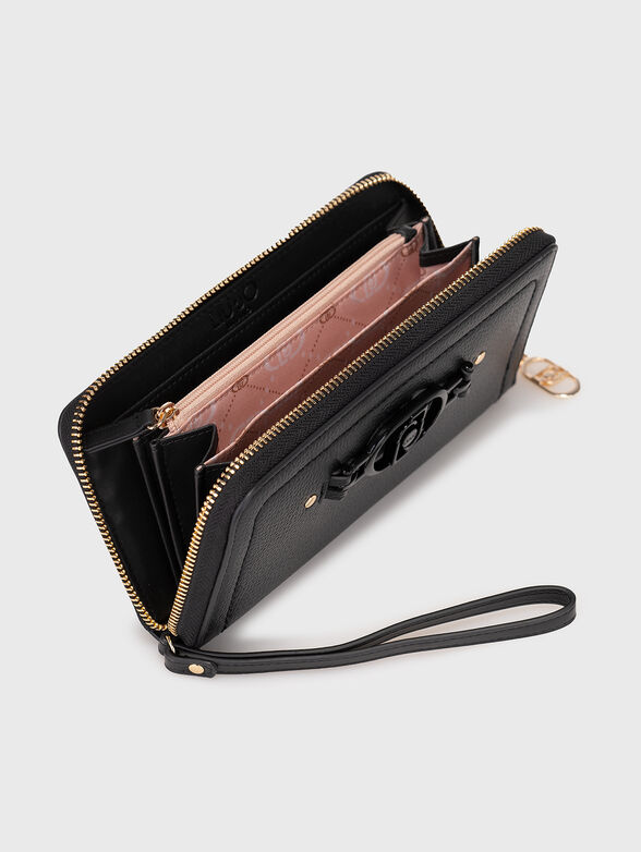 Black wallet with logo - 3