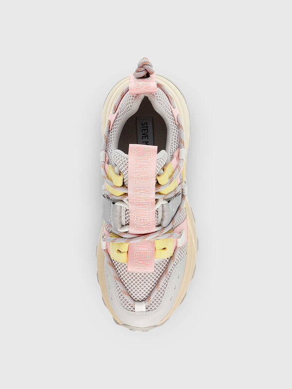 TAZMANIA white sneakers with brown details - 6