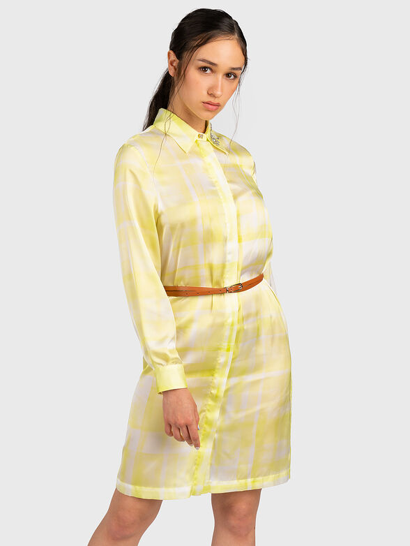 Shirt dress with jewel embroidery  - 1