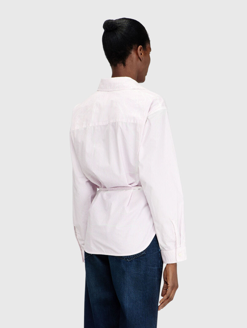 Cotton shirt with laces - 3