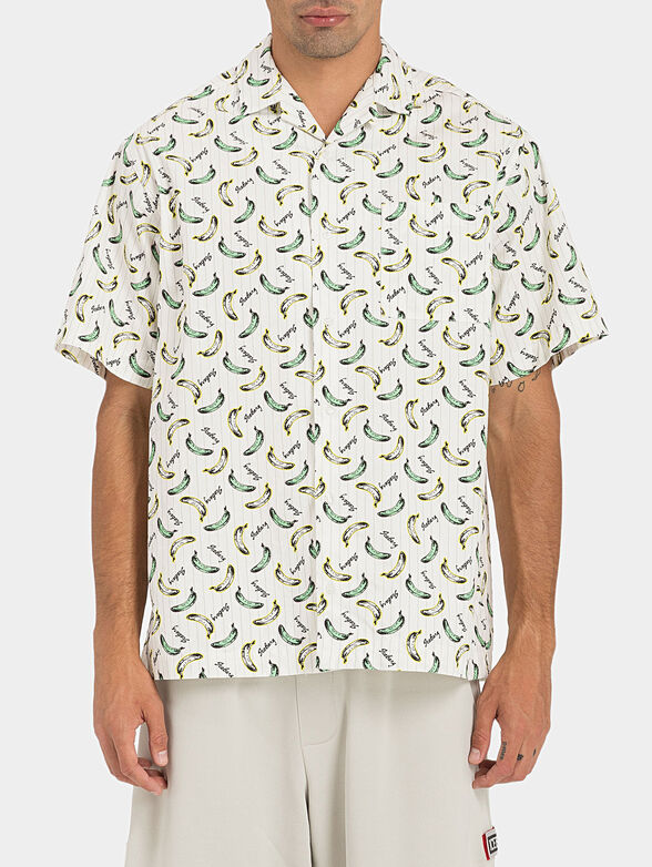 Shirt with short sleeve and print - 1