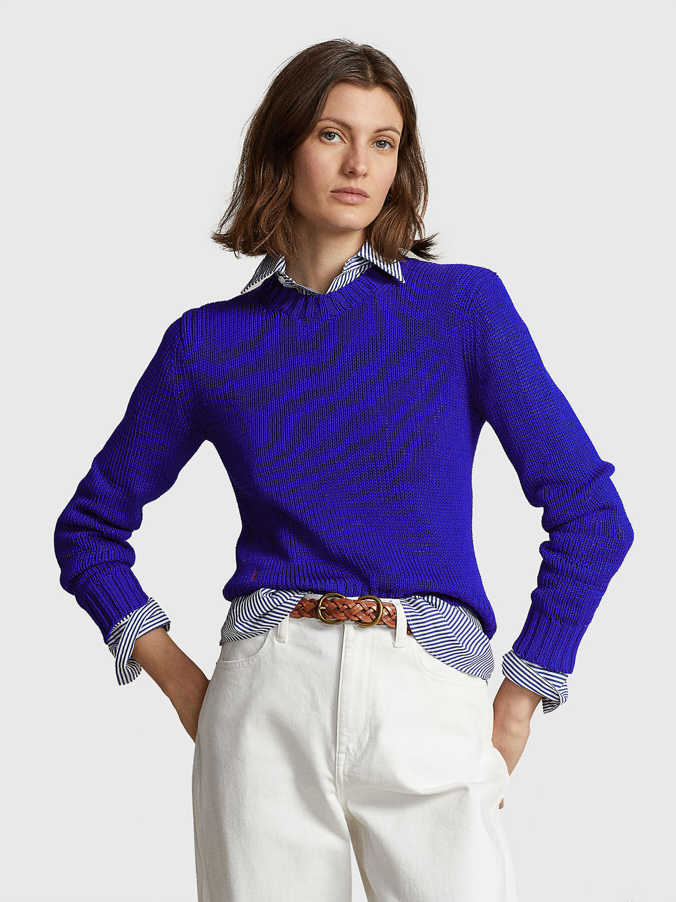 Purple cotton sweater brand POLO RALPH LAUREN Globalbrandsstore en