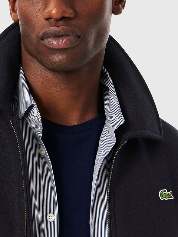 Padded wool jacket with zip - 4