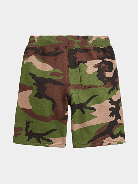 Shorts with camouflage print - 2