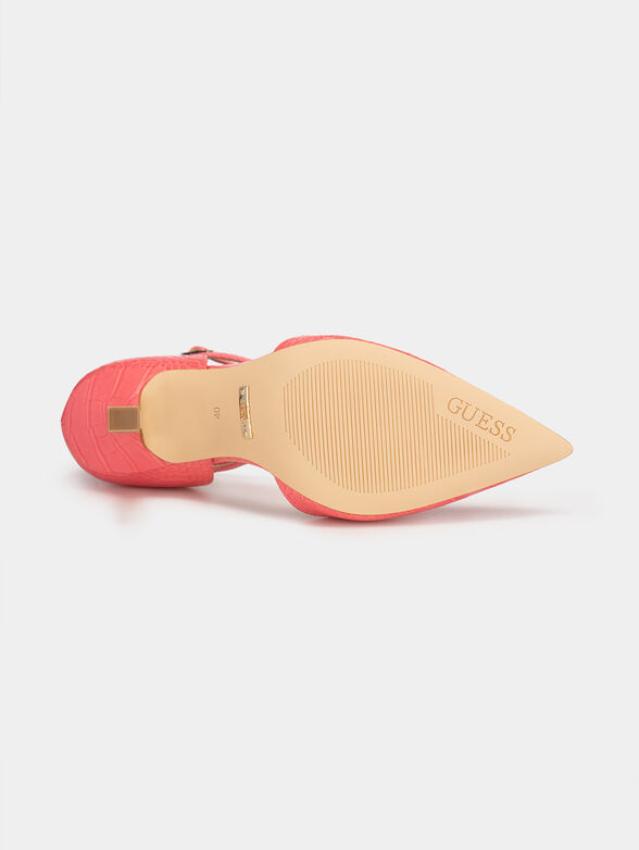 SYDNIE2 heeled sandals with metal logo detail - 5