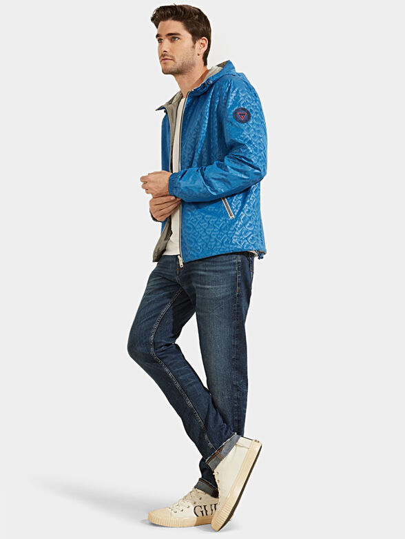 Reversible jacket with logo print - 5