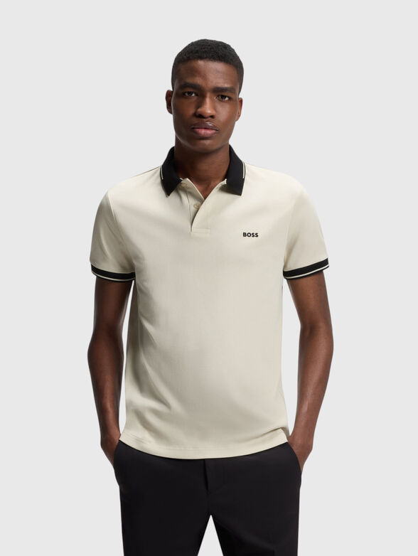 Slim cotton polo shirt - 1