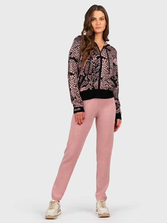 Glittered knit pants  - 4