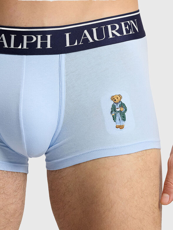 Light blue boxers with Polo Bear print - 3