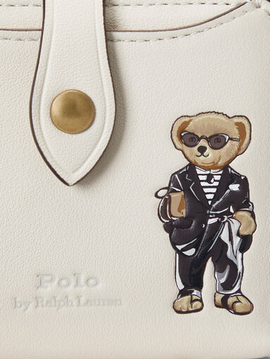 Small leather purse with Polo Bear print - 4