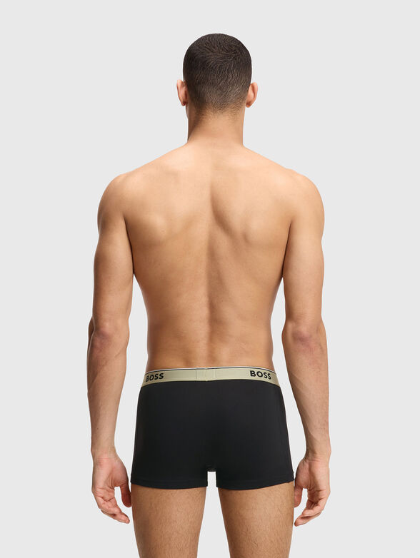 Set of three pairs of boxer shorts with a logo - 3