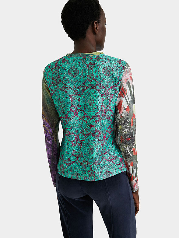MIRNA blouse with art print - 2