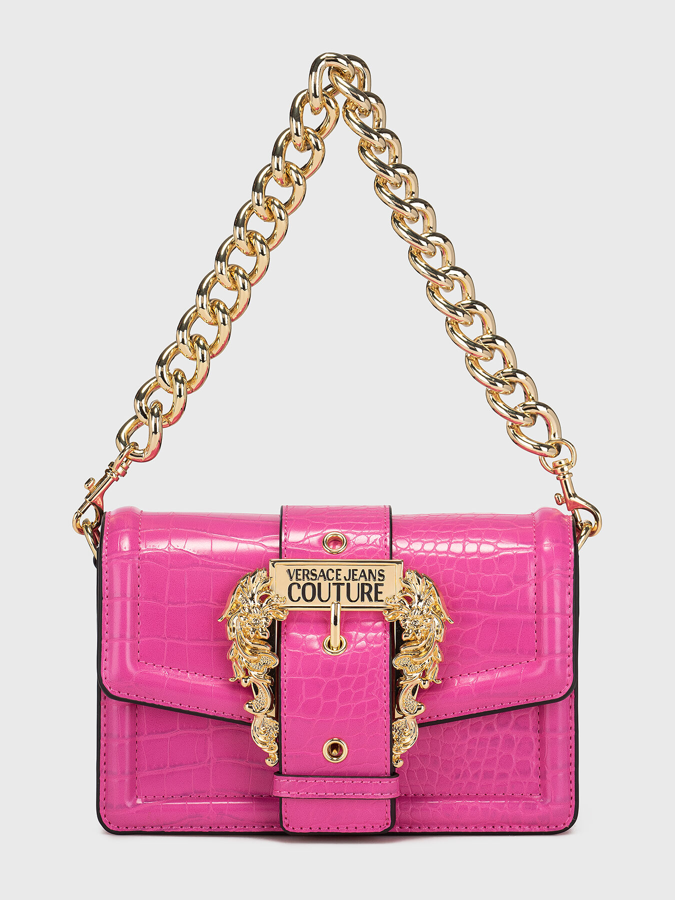 RANGE F bag with croco texture brand VERSACE JEANS COUTURE