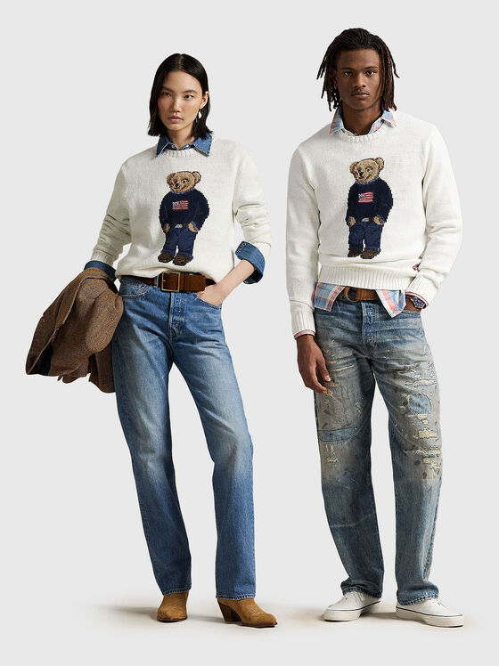 Polo Bear unisex cotton sweater - 1