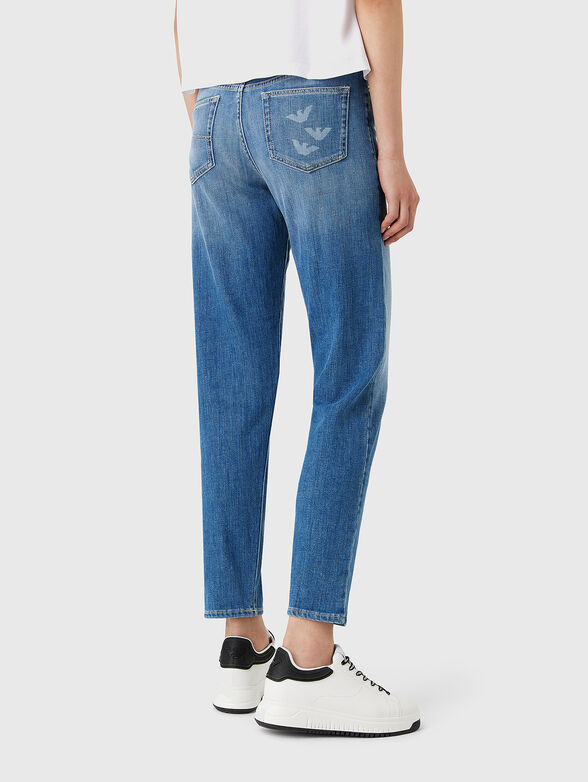 Straight jeans with washed effect  - 2