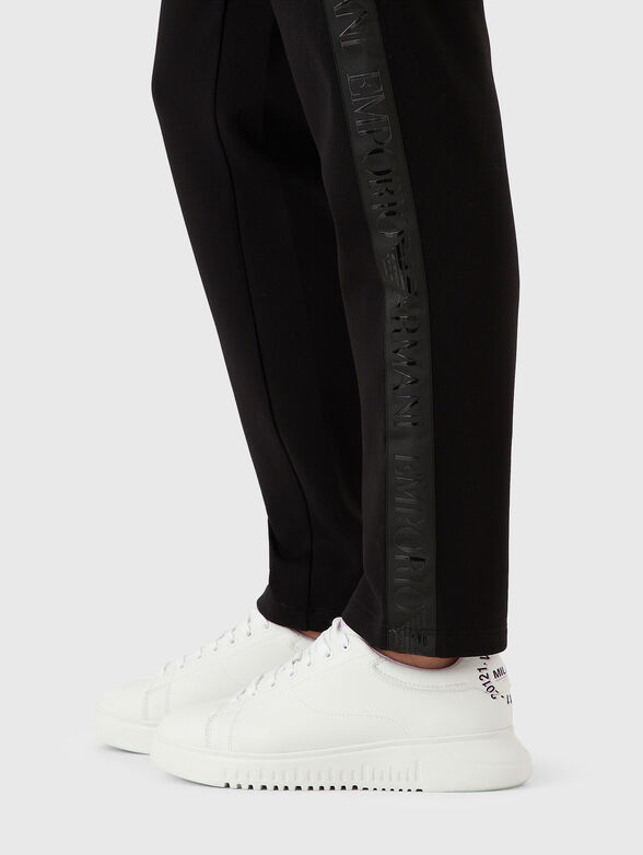 Sweatpants with logo trim - 3