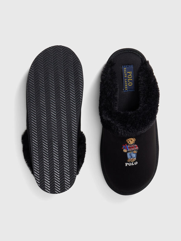 POLO BEAR Black slippers - 3