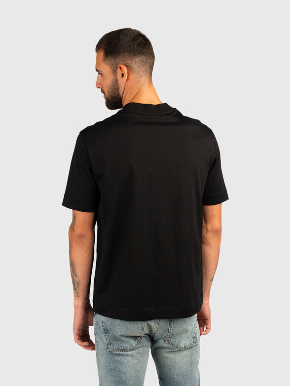 Cotton T-shirt with oval neckline - 2