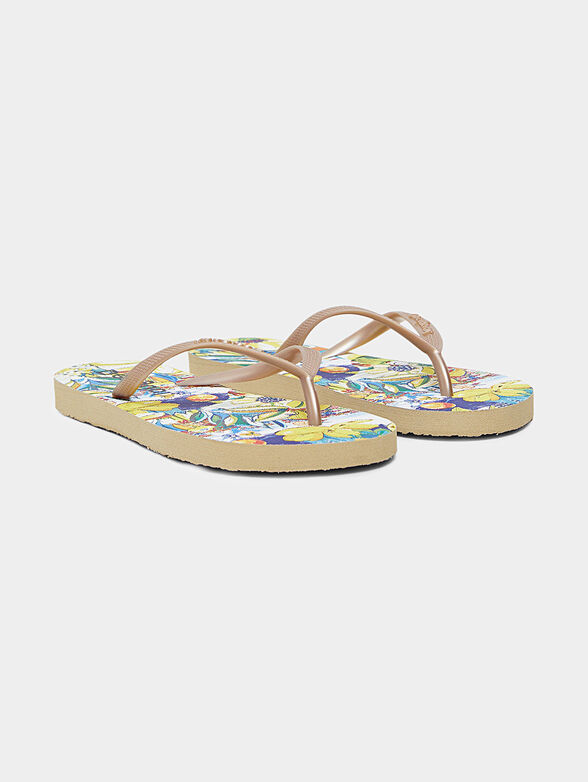 Beach shoes with floral print - 2