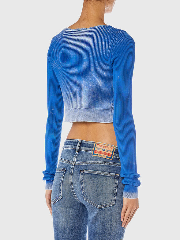 M-LATINA ribbed blouse with logo accent - 2