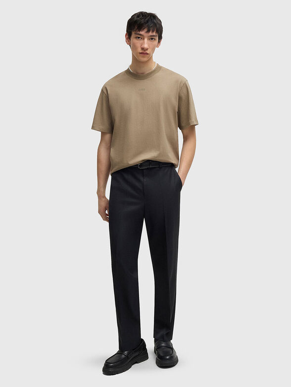 Oversized T-shirt with oval neckline - 2