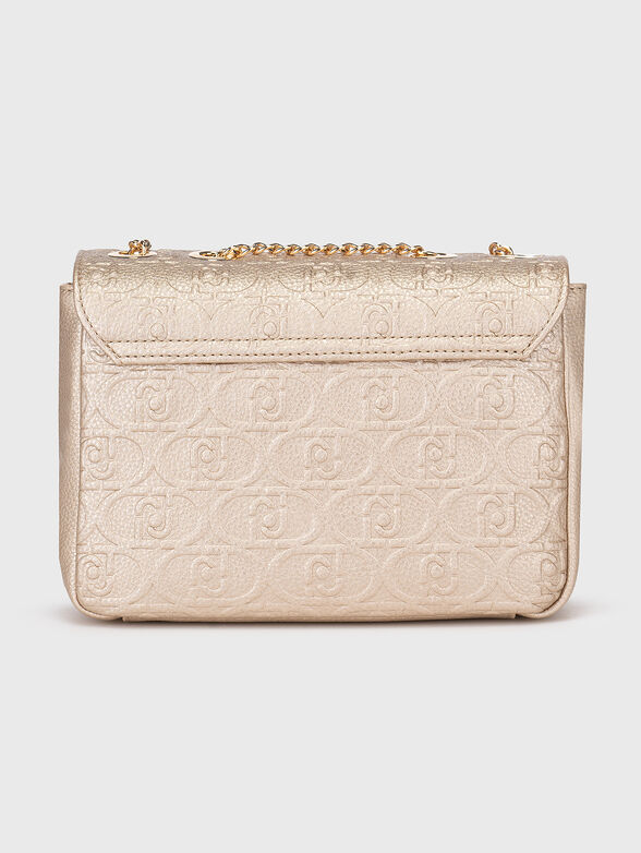 Gold bag with monogram logo texture - 3