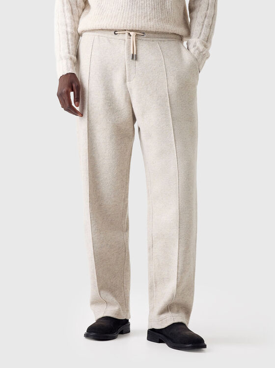 Слим панталон от вълнен бленд - 1