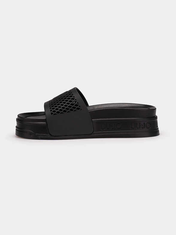 Black sliders with branded band - 4