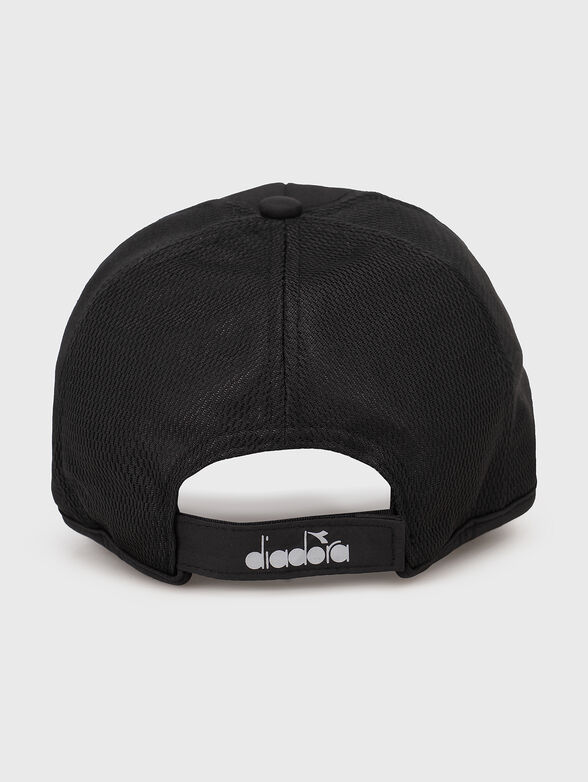 Black hat with logo print - 2
