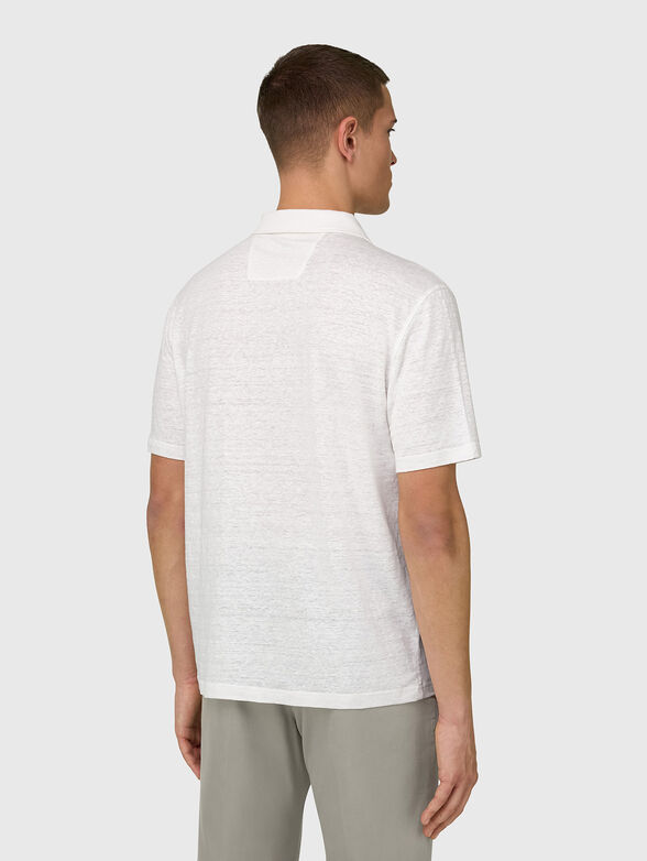 Linen-blend polo shirt - 3
