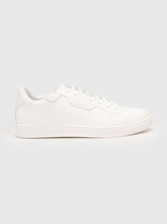 Спортни обувки от естсетвена кожа с лого - 1