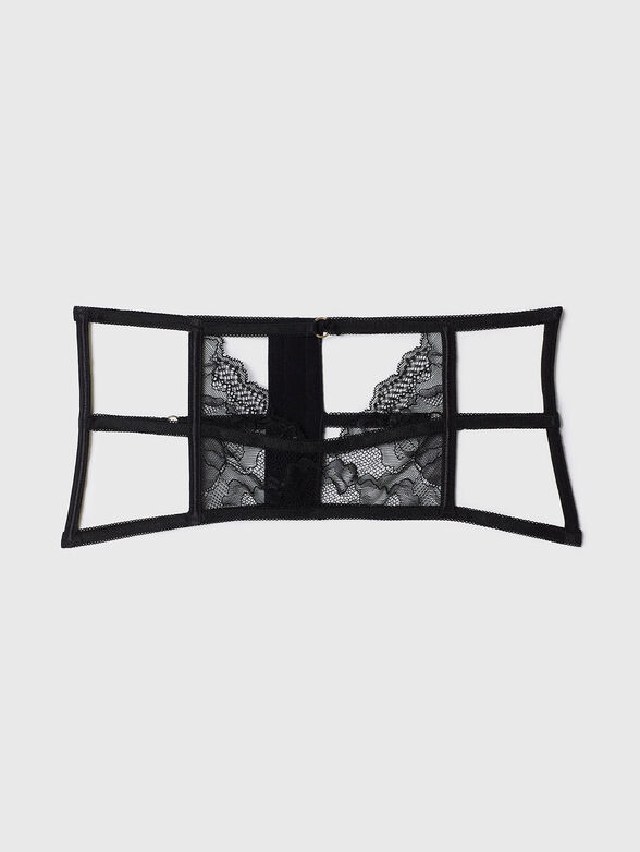 PRIVE&rsquo; CUT OUT accessory with lace accents - 4