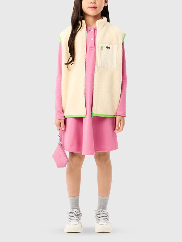 Polo collar pique dress - 4
