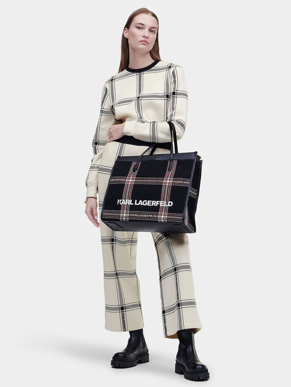 KARL CHECK Trousers - 2