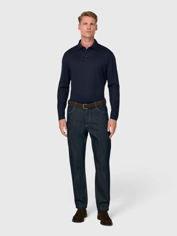 Dark blue polo shirt - 3