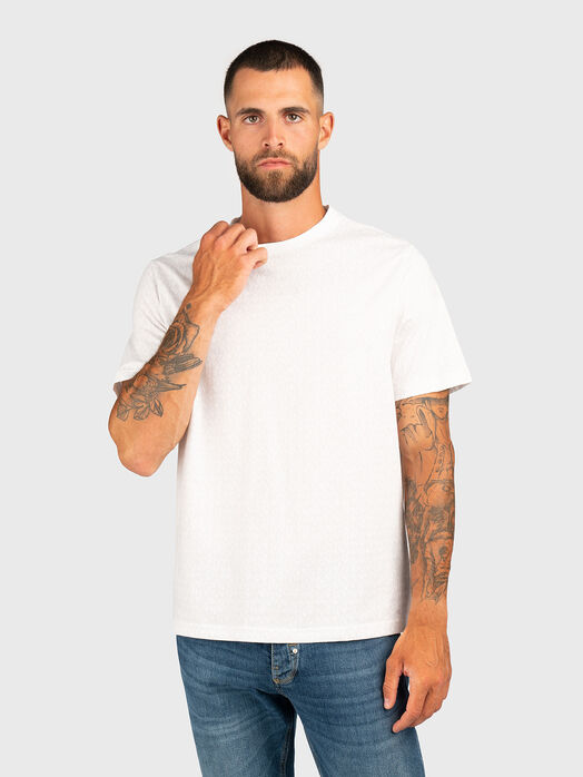 Cotton T-shirt with monogram logo print