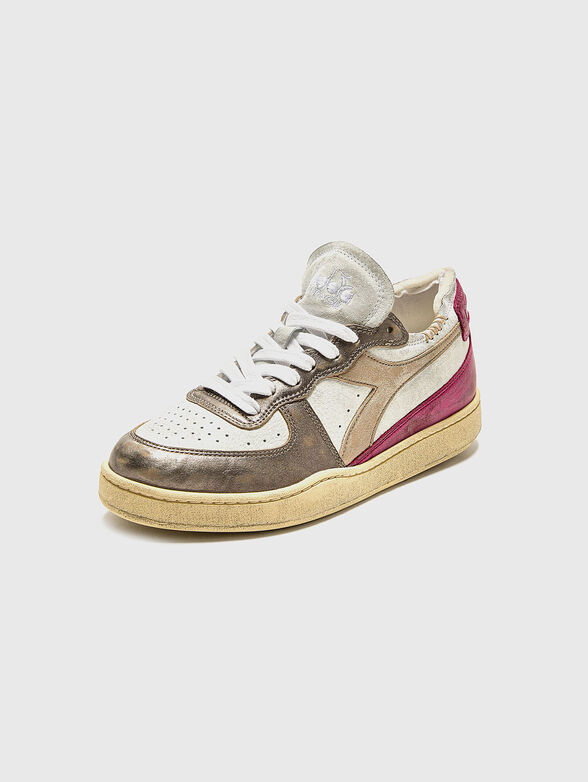 MI BASKET ROW CUT leather sneakers - 4