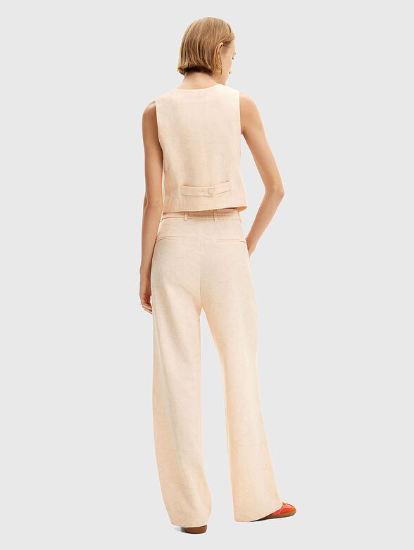 Trousers with floral motifs - 2