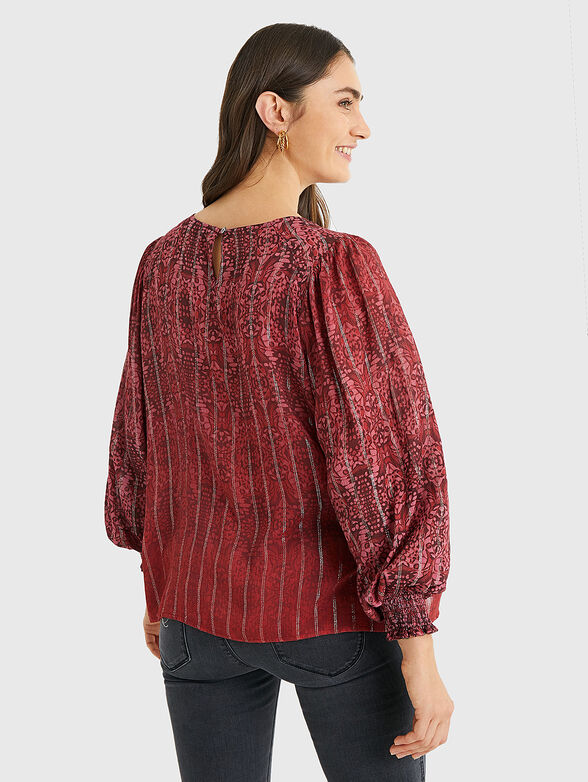 BUTTERFLY Blouse with puff sleeves - 4