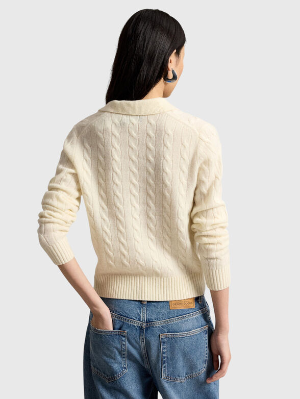 Fishbone-patterned sweater - 3