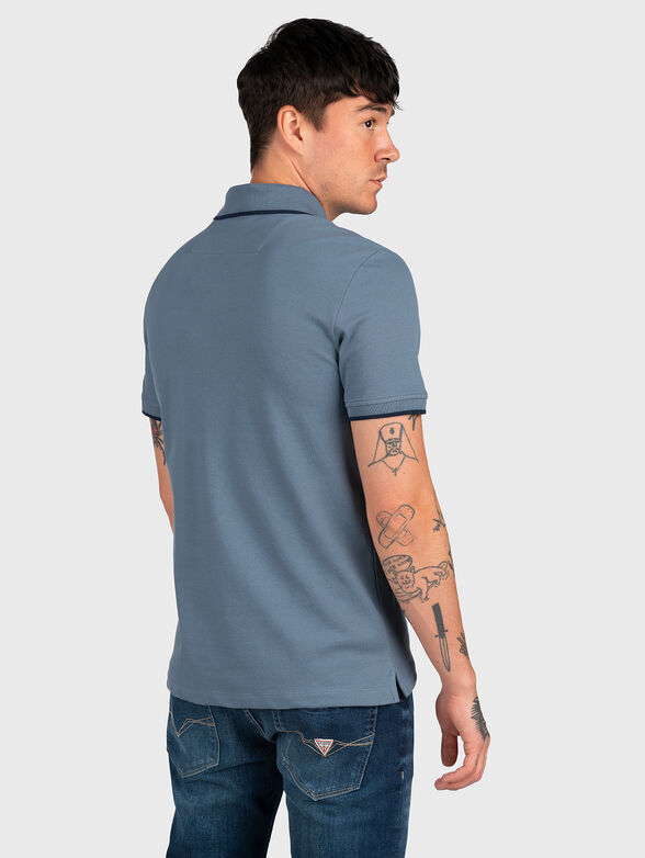 Black polo shirt with logo - 3