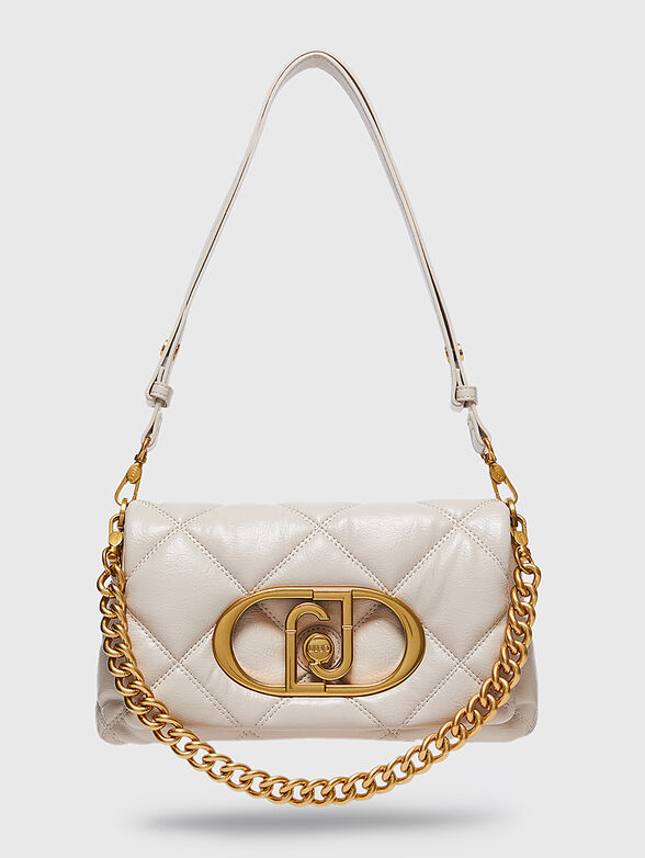 Black quilted bag with logo  - 1