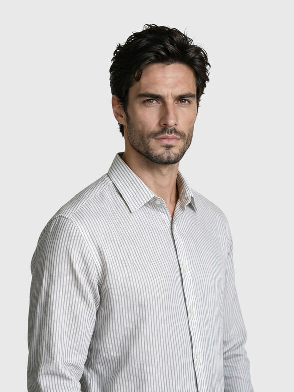 Striped long sleeved shirt - 4