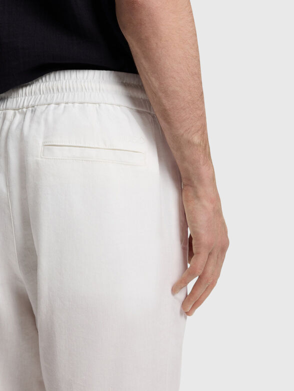 Straight-leg trousers made of linen blend - 3
