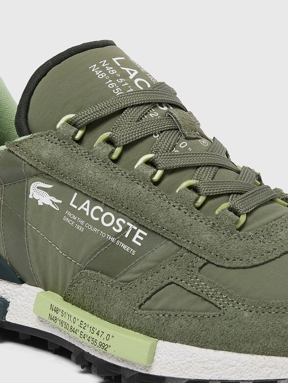 Suede and textile sneakers - 5