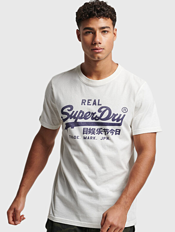 VINTAGE blue cotton T-shirt - 1